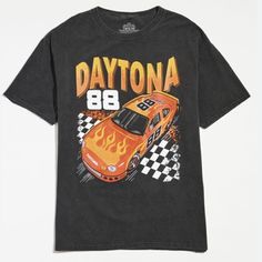 Questions? Leave A Comment Below! Urban Outfitters T Shirts, Urban Outfitters Shirts, Nascar Tee, Urban Outfitters Men, Black Tee Shirt, Urban Outfitters Shorts, Trendy Graphic Tees, Rock T Shirts, Racing Team