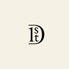 the letter d is made up of two letters, one in black and one in white