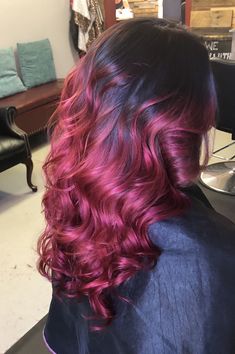 Burgundy Pink Hair, Maroon And Pink Hair, Reddish Pink Hair, Dark Magenta Hair, Deep Pink Hair, Maroon Hair Dye, Magenta Pink Hair, Berry Pink Hair, Reddish Hair Color