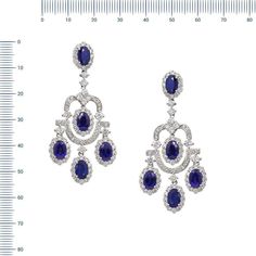 For Sale on 1stDibs - White Gold 18K Necklace (Matching Earring Available) Weight 13.28 gram Size 48 cm Diamond 32-Round 57-1,67-3/7A Diamond 207-Round 57-0,83-4/7A Blue Sapphire Classic Chandelier Dangle Earrings With 17 Jewels, Formal Round Chandelier Earrings In Fine Jewelry Style, Formal Round Chandelier Earrings Fine Jewelry, Necklace Matching, Dream List, Dangle Necklace, Dangle Necklaces, Drop Necklace, White Diamond