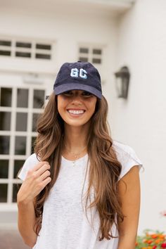 Stay ahead of the fashion game with our Monogrammed Corduroy Hat, the go-to accessory to elevate your fall style. Make it uniquely yours with an embroidered monogram in your favorite colors. Available in Cream, Tan, and Navy, you can't go wrong with these classic colors that are sure to complement any outfit. This stylish and personalized hat is the perfect gift for any occasion.  So don't wait, order your Embroidered Corduroy Baseball Hat today! HAT DETAILS: - Baseball dad hat  - Monogram is em Casual College Hat With Letter Patch, Casual Cotton Dad Hat For College, Casual Cotton Trucker Hat With Letter Patch, Casual Baseball Cap With Letter Patch For Game Day, Casual Cotton Trucker Hat For Game Day, Casual Hat With Letter Patch For Game Day, Casual Trucker Hat For College, Casual Game Day Hat With Letter Patch, Casual Dad Hat For Game Day