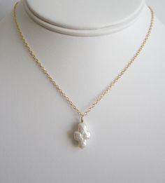 Freshwater Pearl Cross Necklace. Gold Filled by PetiteBoutique02, $24.00 Elegant Pearl Jewelry For Baptism, Gold Cross Jewelry With Pearl Charm, Gold Pearl Jewelry For Baptism, Cross-shaped Pearl Jewelry For Weddings, Pearl Cross Jewelry For Wedding, Delicate Cross Necklaces For Weddings, Delicate Cross Necklace For Wedding, Gold Pearl Necklace With Cross Pendant And Pearl Drop, Gold Cross Pendant Jewelry With Pearl Drop