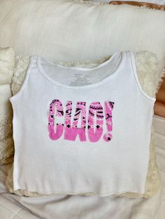 Custom tank top with Ciao! bandana patchwork Trendy Pink Vest Top, Y2k Pink Graphic Print Tank Top, Cute Pink Vest Top, Pink Tank Vest Crop Top, Pink Cotton Tank Top With Graphic Print, Pink Tank Top For Summer Streetwear, Pink Tank Top For Streetwear In Summer, Pink Sleeveless Top For Streetwear, Y2k Cotton Racerback Tank Top