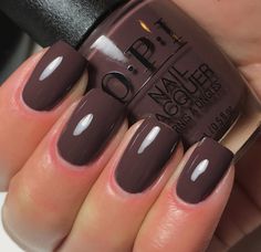 Nail Polish Colors Winter, Opi Nail Polish Colors, Opi Gel Nails, Brown Nail, Gel Nail Colors, Gel Polish Colors