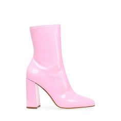 Dr Shoes, Steve Madden Store, Pink Boots, Pink Shoes, Minimalist Aesthetic, To Shine, Stacked Heel, Bootie, Me Too Shoes