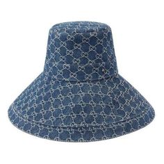 Gucci Eco Washed-Denim Bucket Hat 'Blue' 631958-3HAAH-4900 Gucci Short Brim Summer Hats, Gucci Adjustable Bucket Hat, Casual Gucci Hat With Curved Brim, Gucci Adjustable Short Brim Hat, Gucci Adjustable Flat Brim Hat, Gucci Hat With Adjustable Size And Short Brim, Gucci Adjustable Brimmed Hat, Trendy Gucci Hat With Short Brim, Denim Bucket Hat