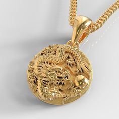 ★ Dragon Pendant ★ Handcrafted Dragon pendant/necklace (with a flat back) for Men and Women. * Materials/Finishes ➤ Silver 925 ➤ 24K Gold Plated over Silver 925 ➤ 14K Rose Gold Plated over Silver 925 * Dimensions ➤ ~ 3.1 x 2.7 x 0.6 cm (~ 1.2 x 1.1 x 0.2 inches)/Bail: Suitable for up to 4.5 mm (~ 0.18 inches) Chain * Weight: ~ 18 grams (in Silver 925) ----------------------------------------------------------------------------- IMPORTANT NOTES: --------------------------------------------------- Jewel Design, Gold Dragon, Gold Medallion, Dragon Necklace, Necklace Men, Dragon Pendant, Gold Necklace Designs, Chinese Dragon, Pendant Design