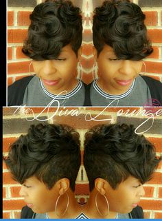 Diva lounge Wedding Hairstyles With Crown, Black Wedding Hairstyles, Brazilian Blowout, The Diva, Short Haircut