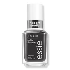 Nail Art Studio Jelly Gloss Nail Polish - Essie Nail Art Studio Jelly Gloss Nail Polish has a sheer, buildable translucent finish for layers of nail art fun. Available in shades from neutral to brighter hues.FeaturesWear alone for a sheer wash of color, layer for a luscious milky-glaze oruse multiple shades to create a custom lookInk Jelly is a traditional sheer black jelly polish with a translucent finish - Nail Art Studio Jelly Gloss Nail Polish Silver Nail Designs, Baby Blue Nails, Nail Art Studio, Romantic Nails, Spring Nail Trends, Fall Nail Trends, Glass Nail, Nude Nail Designs, Beige Nails