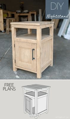 Mango wood wine rack Diy End Table, Wood Furniture Plans, Diy Nightstand, Diy End Tables, Diy Furniture Easy, Free Plans, Diy Furniture Table, Into The Woods