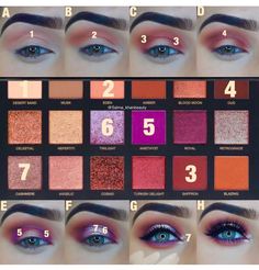 Makeup tutorial for pink purple eyeshadow look. Pink Purple Eyeshadow, Purple Eyeshadow Looks, Trendy Eyeshadow, Purple Eyeshadow, Mac Makeup, Natural Eye Makeup, Contour Makeup, Eyeshadow Tutorial