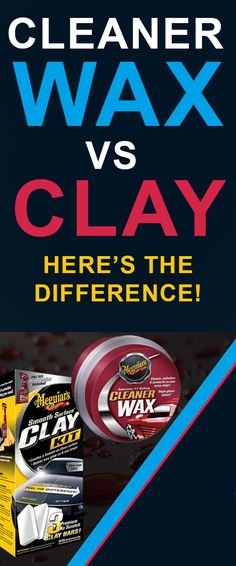 the flyer is designed to promote wax and clay