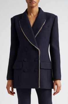 Alexander McQueen Leaf Crepe Jacket | Nordstrom Crepe Blazer, Smaller Waist, Diy Kits Gift, Nordstrom Store, Small Waist, Alexander Mcqueen, Alexander, Nordstrom, Slim Fit