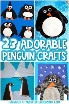 penguin crafts for kids to make with paper and glue