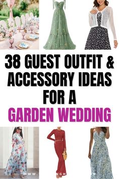 the best wedding guest outfit and accessory ideas for a garden wedding