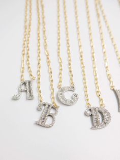 Identity Diamond Necklace Fashion Chic, Gold Plated Chains, Show Off, Gold Chain, Gold Chains, Arrow Necklace, Chic Style, Diamond Necklace, Initials