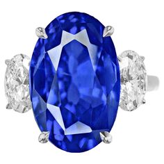 GIA Certified 4 Carat Oval Blue No Heat Ceylon Sapphire Diamond Ring Luxury Multicolor Oval Sapphire Ring, Saturated Blue, All Natural Beauty, Ceylon Sapphire, Sapphire Diamond Ring, Alternative Engagement Rings, Fine Jewels, Natural Earth, Vibrant Blue