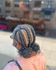 Black Women Feed In Braid Styles, Cris Cross Braids With Curls, 4 Cross Stitch Braids, Quick Black Hairstyles, Short Hair Twist Styles, Braided Hairstyles For Black Women Cornrows, Black Ponytail Hairstyles