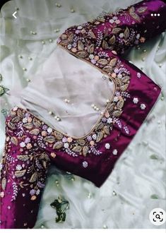 Full Maggam Work Blouse Designs Latest, Lehanga Maggam Work Designs, Simply Blouse Designs, Latest Embroidery Designs For Blouses, Bridal Maggam Work Blouses Latest, Sakthi Boutique, Bride Blouse Designs Latest, Bridal Blouse Designs Simple, Latest Maggam Work Designs