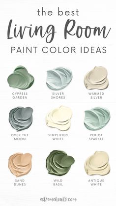 the best living room paint color ideas for every room in your home, including neutrals and