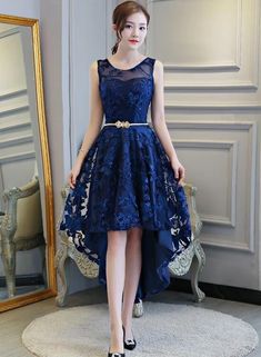 Stylish High Low Lace Navy Blue Party Dress, Bridesmaid Dress 2020 – BeMyBridesmaid Royal Blue Bridesmaid Dress For Prom Season, Blue Bridesmaid Dress For Prom Season Party, Elegant Royal Blue Homecoming Dress, Blue A-line Bridesmaid Dress For Prom, Blue Sleeveless Bridesmaid Dress For Prom Season, Blue Sleeveless Bridesmaid Dress For Prom, Royal Blue Evening Dress For Bridesmaids In Prom Season, Blue Bridesmaid Dress For Prom Season Homecoming, Blue Bridesmaid Dress For Homecoming Prom Season