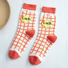 Cartoon Print Cotton Socks | cartoon - Shoptery Casual Orange Socks For Winter, Casual Orange Winter Socks, White Casual Summer Hosiery, White Casual Winter Hosiery, White Casual Hosiery For Summer, Casual White Hosiery For Winter, Casual White Winter Hosiery, Y2k Indie Aesthetic, Funny Socks Women