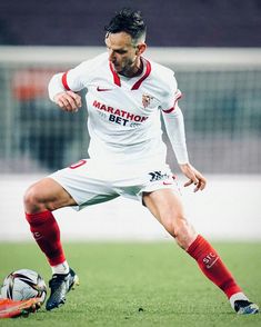 a soccer player in action on the field