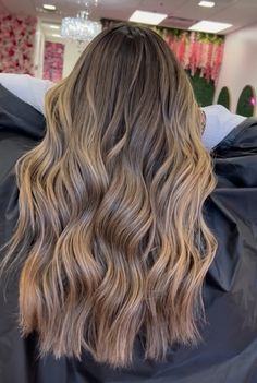 Blonde Streaks In Brown Hair Highlights, Lola Hair, Balayage Straight Hair, Redken Hair Color