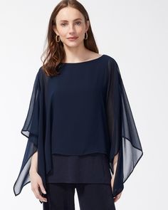 Travelers Chiffon Layered Top Dressy Tops For Wedding, Chiffon Tunic Top, Chiffon Tunic, Travel Clothing, Plain Blouse, Layer Top, Bateau Neck, Womens Designer Fashion, Dressy Tops