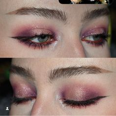 Mercury Retrograde Palette Looks, Pink And Green Makeup, Easy Liner, Goth Eye Makeup, Silver Eye Makeup, Wedding Guest Makeup, Magical Makeup