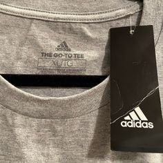 Never Worn. Meds Adidas Grey T-Shirt. Excuse The Wrinkles. Adidas Gray Cotton Tops, Adidas Long Sleeve T-shirt For Spring, Adidas Long Sleeve Cotton T-shirt, Adidas Casual Long Sleeve T-shirt, Casual Adidas Long Sleeve T-shirt, Casual Long Sleeve Adidas T-shirt, David Beckham La Galaxy, Adidas Shirt Mens, Panther Shirts