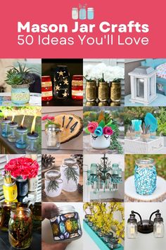 mason jar crafts 50 ideas you'll love