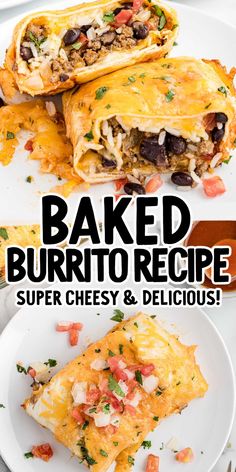 baked burrito recipe with cheese and black beans