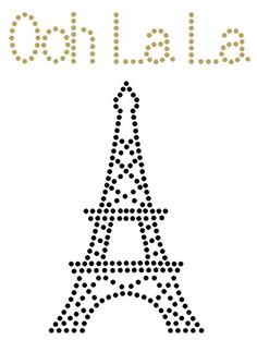 the eiffel tower is made up of dots