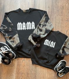 Cricut Clothing, Mommy And Mini, Onesie Ideas, Mom And Me Shirts, Mommy And Me Shirts, Mama And Mini, Mommy And Me Shirt, Cute Shirt Designs, Matching Sweatshirts