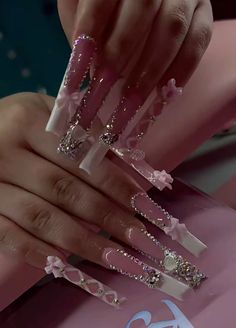 Ombre Acrylic Nails, Glamour Nails, Acrylic Nails Coffin Pink