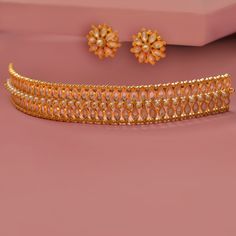 Product Description: This elegance and poise statement choker by Tarinika is crafted with Kundan stones and pearls. The floral stud earrings add a feminine to this design. Style this choker set with any modern ethic outfit. Details & Specifications: Materials used: Brass Alloy with Matte Gold Platting Weight - Choker 53 gm, Earrings 11 gm Length - Choker 17.5 cm, Earrings 2.5 cm Make it custom Want to make it a custom Choker ? Sure! Reach out to us at support@tarinika.com and we’ll be happy to m Kundan Choker Set, Kundan Choker, Floral Studs, Statement Choker, Choker Set, Matte Gold, Outfit Details, Design Style, Choker