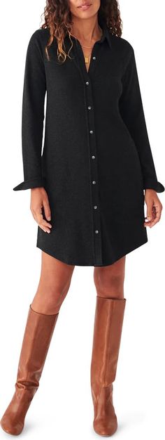 Faherty Legend Sweater Shirtdress | Nordstrom Faherty Legend Dress, Boston Packing List, Collar Dresses, Holiday Dresses Women, Womens Fall Dress, Soft Dress, Flannel Women, Contemporary Outfits, Women Essentials