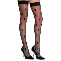 Sheer Thigh High Stockings Feature The Playboy Bunny Logo And Silicone Stay Up Top To Help Keep Them In Place. 15 Denier, No Back Seam. Genuine Roma Product. One Size Fits Most Or Plus One Size. Black. New In Package. 90% Nylon/10% Spandex. Great Addition To Sexy Bedroom Outfits, Club Or Dance Wear, Rave, Halloween Costumes And More! Fitted Black Stockings For Summer, Fitted Black Summer Stockings, Rave Halloween Costumes, Rave Halloween, Champagne Earrings, Bunny Logo, Playboy Bunny, Thigh High Stockings, Stay Up