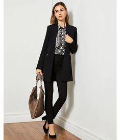 Calvin Klein Scuba Crepe Open Front Topper Jacket | Dillard's 2024 Outfits, Professional Wardrobe, Dillard's, Front Open, Polyester Spandex, Everyday Essentials Products, Women's Blazer, Clothing Accessories, Work Wear