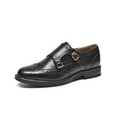 PRICES MAY VARY. 【High-Quality Leather Oxford Shoes】 Indulge in sophistication with our women's black Oxford shoes. Crafted from premium cowhide, they offer a delicate touch, a shiny surface, and exceptional elasticity. The pigskin lining ensures comfort, while the removable, memory insole guarantees an unmatched walking experience. 【Classic Brogue Wingtip Design】Meet our Brock monk flat shoes, seamlessly blending fashion and classic design. The skin color change process adds brilliance, and the Womens Oxfords Shoes, Ladies Casual Shoes, Monk Shoes, Brogues Style, Leather Loafers Women, Shoes Stylish, Oxfords Shoes, High Heel Sneakers, Leather Brogues