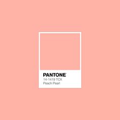 pantone's soft pink color is shown in the shape of a square