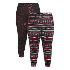 Get your merry on with Holiday Times Christmas Leggings 2-Pack. Cozy, comfy and of course, cute, these leggings feature a buttery-soft feel, a slim stretchy fit and come in two fun holiday prints so you can spread joy wherever you go. Ideal for your next holiday party or casual get together, just pair these leggings with your favorite ugly Christmas sweater and youre set! Size: 0X.  Color: Multicolor.  Gender: female.  Age Group: adult. Christmas Leggings, Holiday Prints, Plus Size Leggings, Next Holiday, Holiday Time, Christmas Women, Ugly Christmas, Christmas Sweater, Holiday Fun