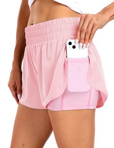 Cute Workout Shorts, Summer Running Outfit, Athletic Wear Women, Cute Athletic Shorts, Womens Spandex Shorts, Amazon Shorts, Running Shorts For Women, Work Out Shorts, Exercise Shorts