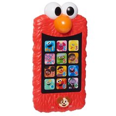 an electronic toy with eyes and faces on it's display stand up like a cell phone