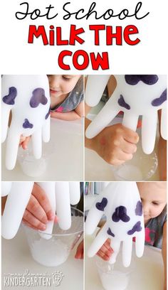 kids are making milk that looks like cows