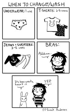 the comic strip shows how to use bras