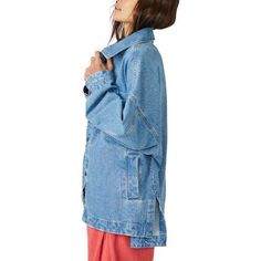 We love the Free People Madison City Denim Jacket for its classic design and comfortable fit. Carefree vibes flow free with the oversized fit, and a button-up and collard design brings the style. The Madison City Denim Jacket is made with a soft cotton twill and has two oversized chest pockets and two pockets for our hands. The In Between, Twill Jacket, Cool Jackets, Denim Jacket Women, Oversized Silhouette, Pant Shirt, Pocket Detail, Blouse Dress, Cuff Sleeves