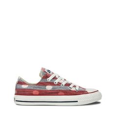 CONVERSE Chuck Taylor All Star Ox Size: Men 5/Women 7.  Color: Red.  Gender: unisex.  Age Group: adult. Red Textile Lace-up Sneakers, Red Slip-on Sneakers With Speckled Midsole, Red Speckled Midsole Slip-on Sneakers, Red Low-top Canvas Shoes For Sports, Red High-top Textile Sneakers, Red Textile Round Toe Canvas Shoes, Red Textile Canvas Shoes With Round Toe, Red Textile Sneakers With Round Toe, Red Textile Sneakers With Vulcanized Sole