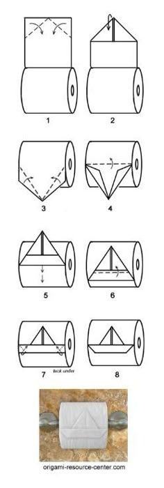 the instructions for how to make an origami boat